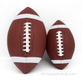 Leather American Football Ball -logo maat 9